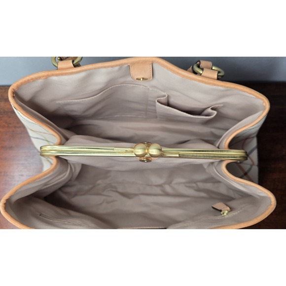 COACH Heritage Tattersall Signature Plaid Off-White Shoulder F23075 - Picture 8 of 15